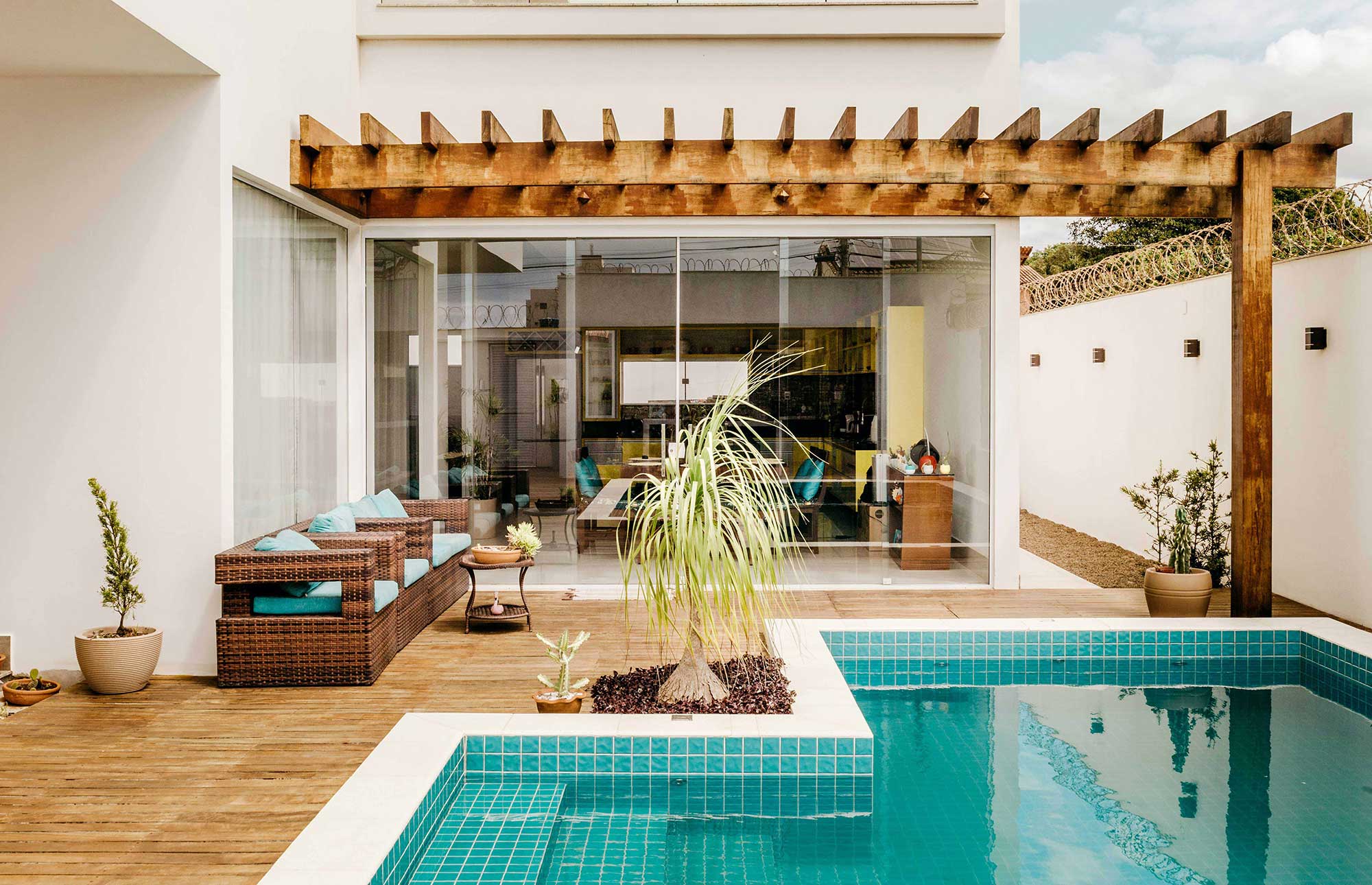 Swimming pool inside the house